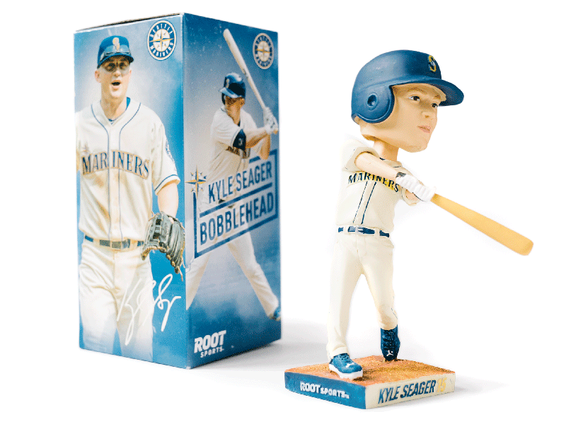 Bobble head Kyle baseball copacino gif mariners mlb seattle