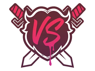 Vs badge battle beard color sword vs