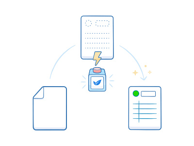 Automatic informations automatic button documents information invoice paper ray