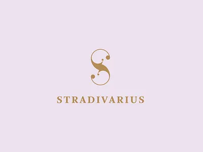 Stradivarius - Concept Logo concept fashion gold identity logo logos mark monogram proposal s stradivarius