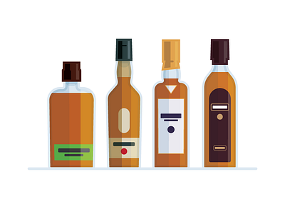 Liquors alcohol amber bottles bourbon liquor scotch