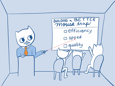 Giving a Presentation 100catsdoingthings cat cat drawing cat illustration kitty kitty illustration