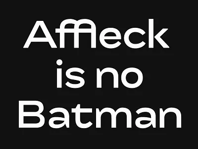 Ligature ffl affleck batman grotesque karma letter ligature sample sans testing type typeface typography