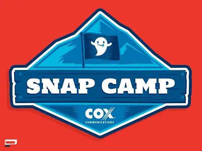 Snap Camp Logo and Snapchat Filter branding cox filter icon identity logo snapchat