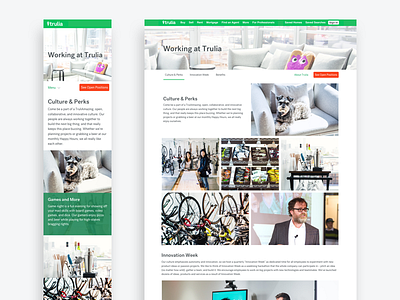 Work at Trulia! benefits careers culture desktop dog friendly mobile perks toast trulia ui