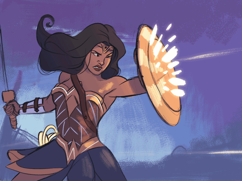 Warrior Princess animated animation comics gif gifs sdcc superhero wonder woman