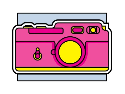 35mm camera icon logo