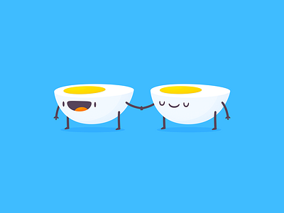 Better To-Egg-Ther eggs illustration love