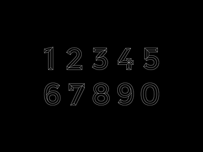 Tipóptica (Numerografía 61) @ Yorokobu design graphic lettering numbers spain type type design typography vector yorokobu