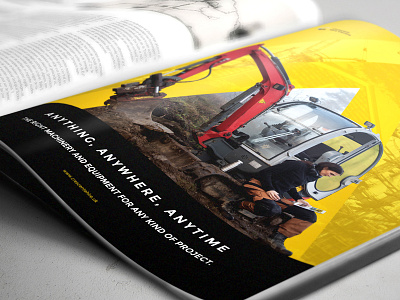 Magazine ads a aa aaa advertise advertising equipment hire machine magazine negative rent space