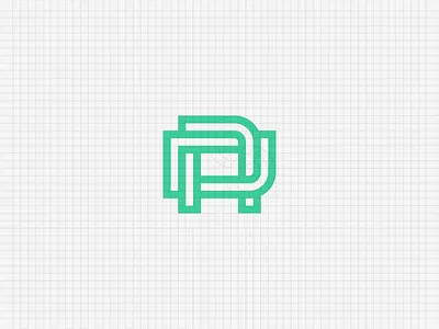 DA monogram a branding construction d geometrical grid identity initials logo mark monogram twisted