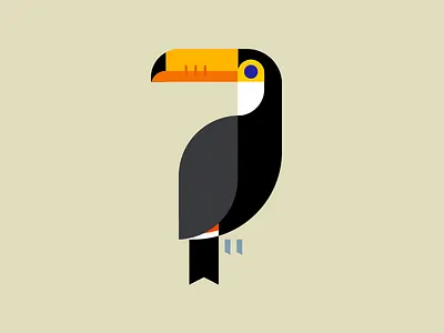 Toucan bird bird icon bird illustration minimal bird toucan