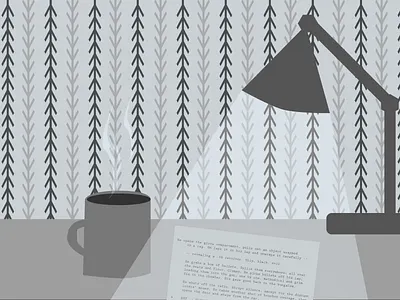 Sunday morning black and white color duotone lamp pattern saturation writing