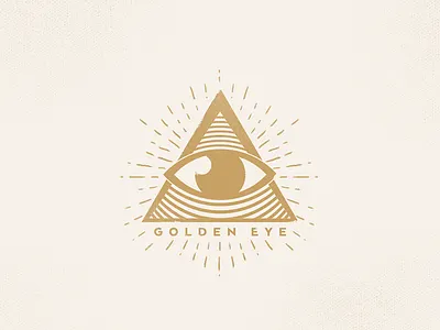 Golden Eye graphic logo mark practice shape symbol triangle