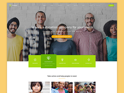 New Template WIP coloured creative design landing page layout media minimal website