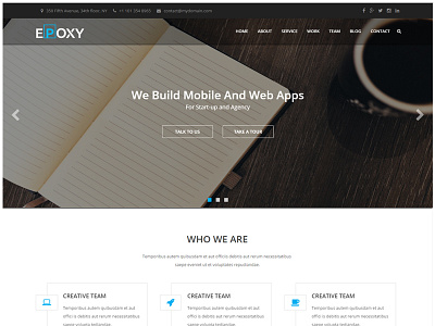 Epoxy Business Landing Page (WIP) business corporate landing onepage portfolio