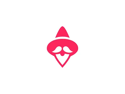 Wizard logo magic pin place symbol tsanev wizard