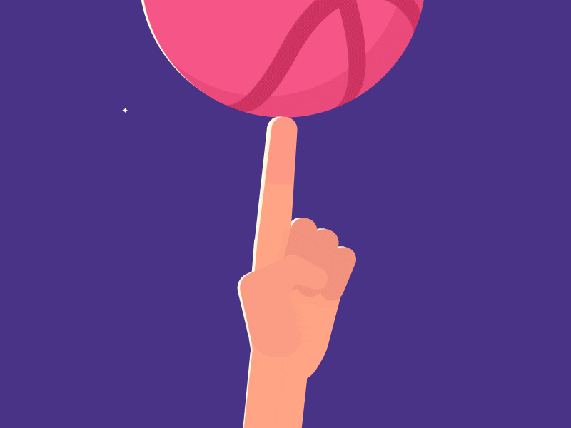 Dribbble Debut basketball debut hello