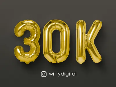 30000 Friends on Witty Instagram 30000 30k followers instagram wittydigital