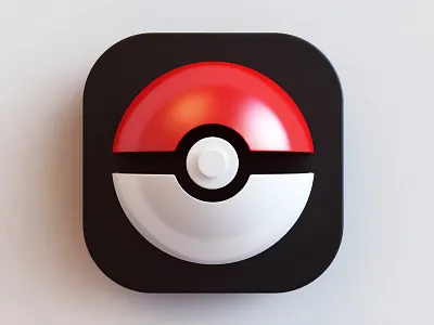 Go - icon 3d design go icon icon design photoshop pokemon webshocker
