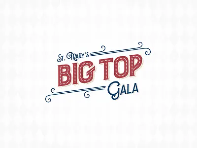 Gala Logo circus event flourish gala logo