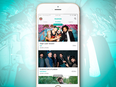 Events app concert disco event music night party rrpp ticket ui ux