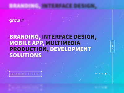 Growwup - Re coming soon growwup interface design technology web development