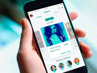 Events App - Proposal app concert disco event music night party rrpp ticket ui ux