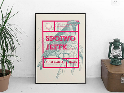 Show poster Werk2 Leipzig concert drawing event gig jeffk music poster show spoiwo