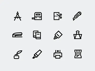 Printing book clamp glue icon icons ink line icons marker paper pen print windows icons