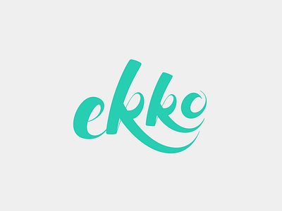 Ekko hand lettering league of legends typography