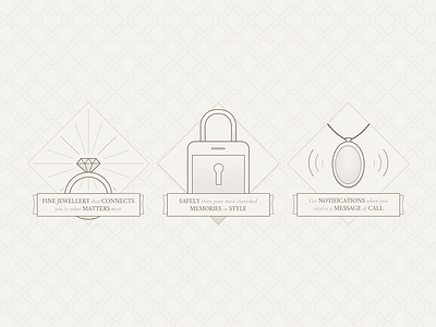 Line Art icons illustrations jewellery line art pattern simple