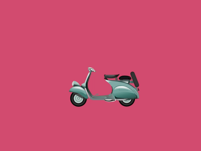 hello dribbble! 2d aftereffect animation flatdesign illustrator mograph motiongraphic rigging vector vespa