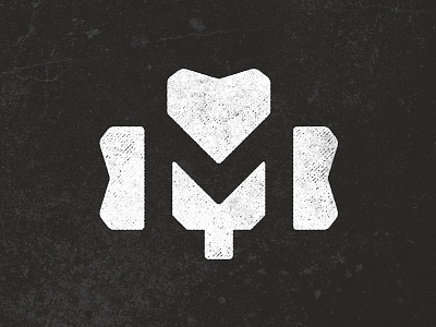 shaMrock angles black clover corners icon logo m rough shamrock texture white