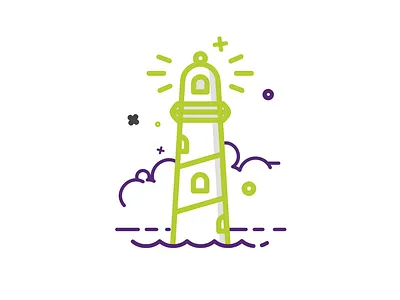 Lighthouse clouds icon iconset light lighthouse navigation ocean sea
