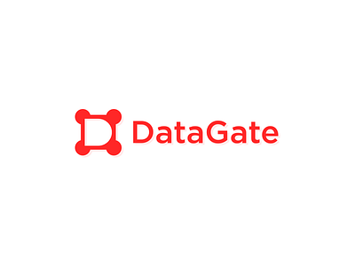 DataGate acces connect d data dot gate gateway identity in logo monogram transfer