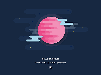 Hello Dribbble dribbble first shot hello