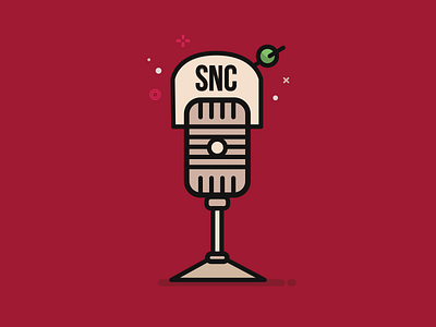 Martini Mic Icon illustration illustrator martini microphone snc straight no chaser