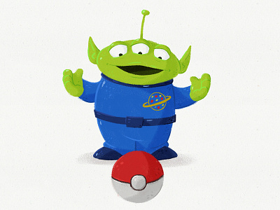 I have been chosen! alien drawing illustration pixar pokemon sketch toy story