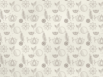 Fragrance Pattern flower foliage fruit illustration pattern style