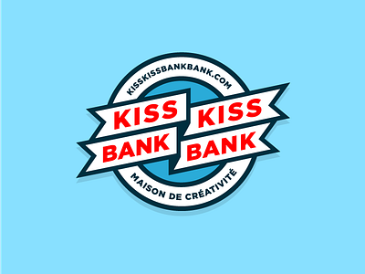 Kisskissbankbank crowdfunding flag flat french house of creativity kiss kiss bang bang kisskissbankbank logodesign minimal simple type