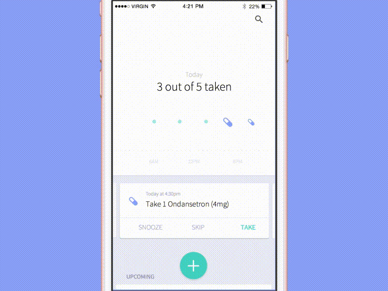 Symptom Severity Logging care care giving caregivers health medical log symptoms tracking