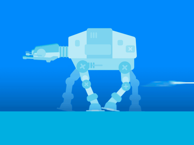 AT-AT walk Cycle animation at atat illustration motion starwars walker
