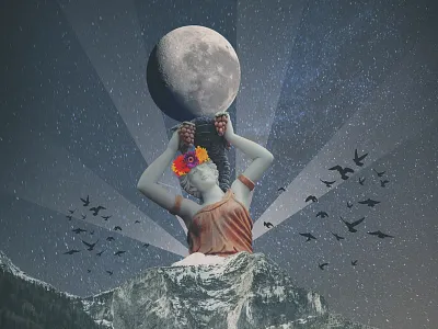 Burden collage digital art graphic design photo manipulation