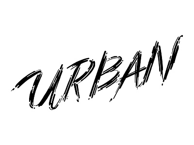 Urban brushlettering graphic handlettering lettering type urban