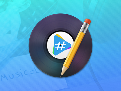 Audio Tag Editor Icon audio edit el capitan icon mac icon music os x sketch tag