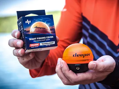 Deeper - NEW EDITION OF SMART SONAR challenge deeper fish fishfinder fishing packaging rebranding smart smart sonar wireless