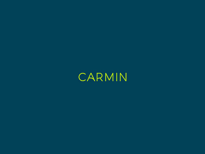 Carmin lettering logo