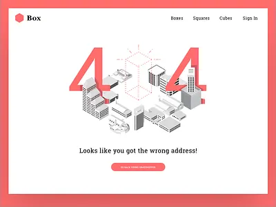 Where's the building? box illustration isometric orlando ui