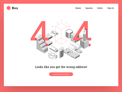 Where's the building? box illustration isometric orlando ui